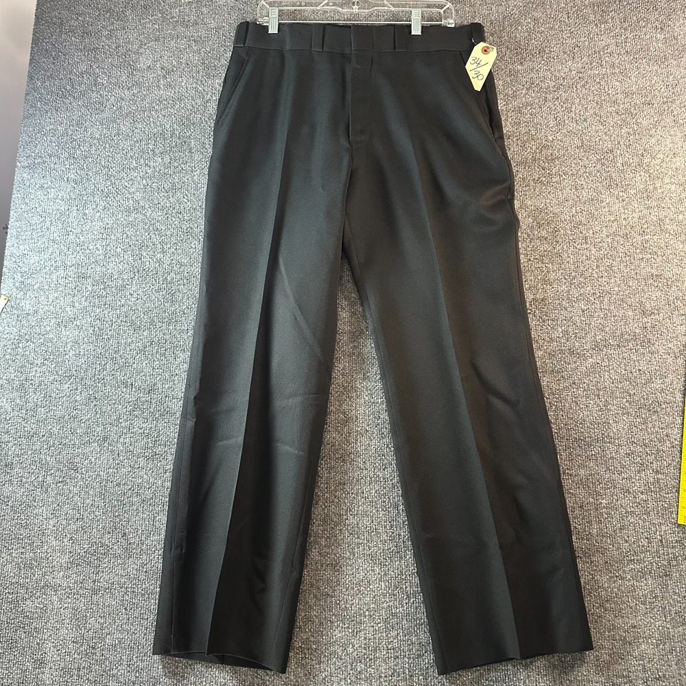 Vintage Century 21 Dress Pants Mens 36 Black Tailored Fit Formal Business Attire